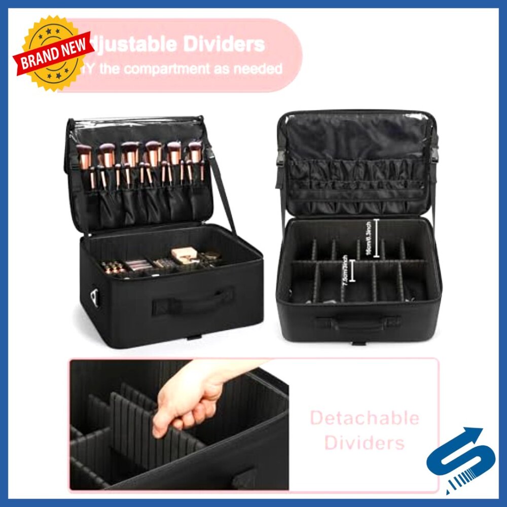 Professional Extra Large Makeup Case Organizer Bo… - image 3